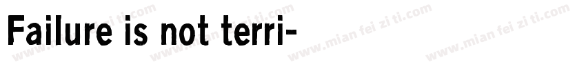 Failure is not terri字体转换